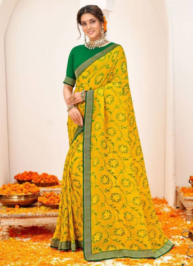 Vishal Avani New Exclusive Wear Chiffon Fancy Designer Latest Saree Collection